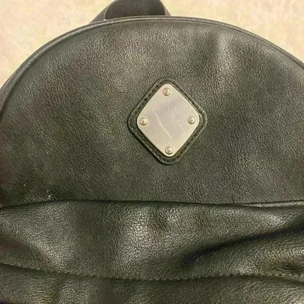 Claire’s Girls black quilted faux leather mini backpack bag